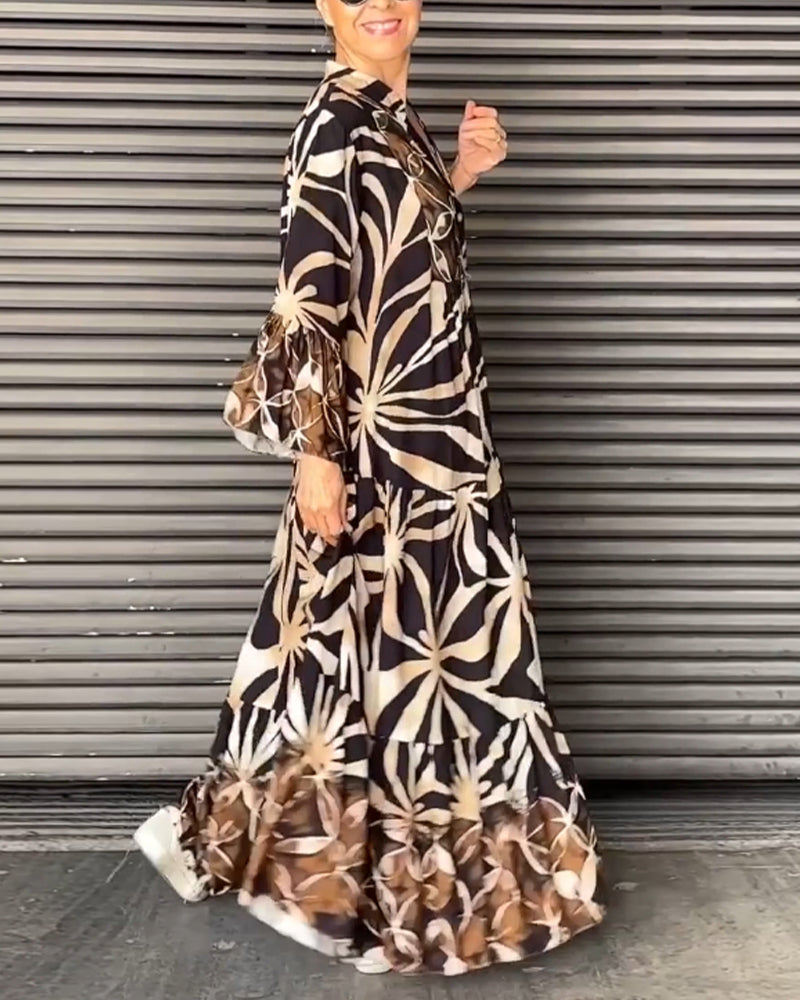 Anika™ - Casual Printed Holiday Dress