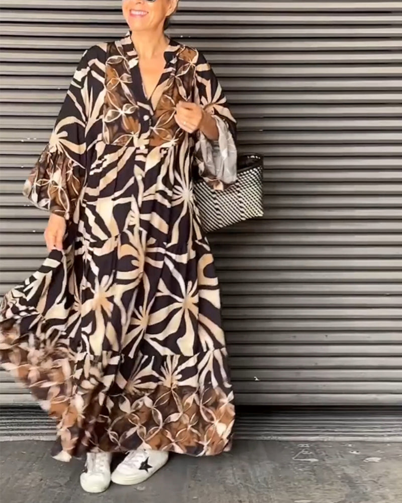 Anika™ - Casual Printed Holiday Dress