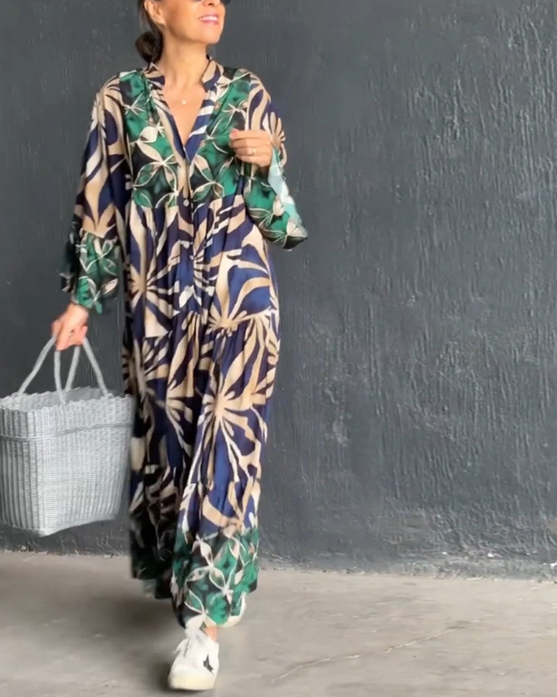 Anika™ - Casual Printed Holiday Dress