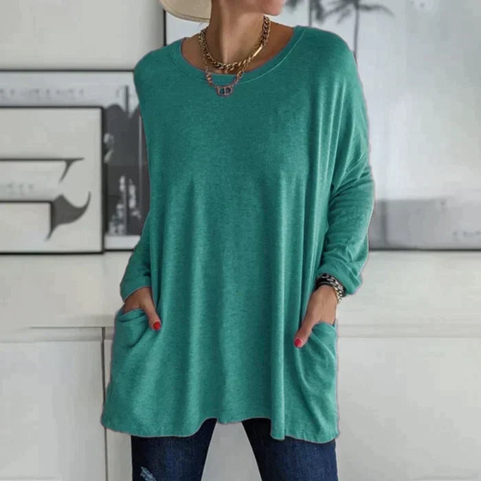 Daliah™ - Long Sleeve T-Shirt with Pocket