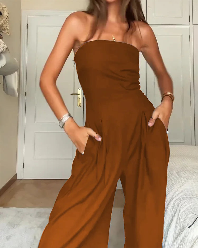 Marta™ - Elegant Off-Shoulder Jumpsuit