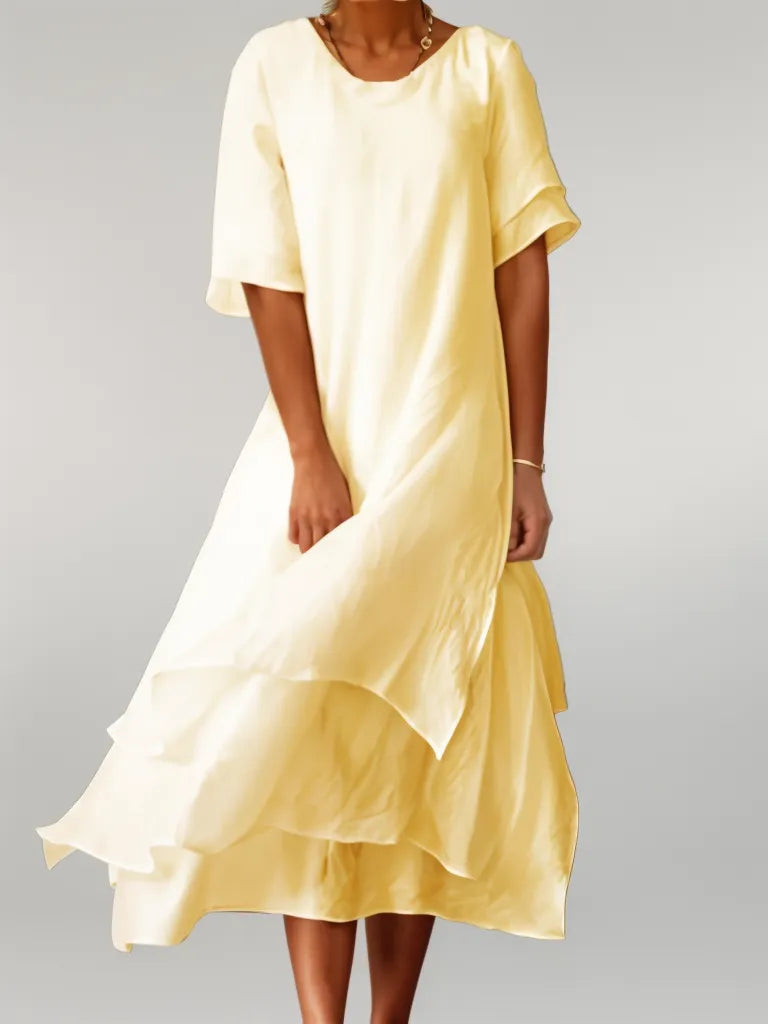 Lyana™ - Elegant Long Cotton Dress