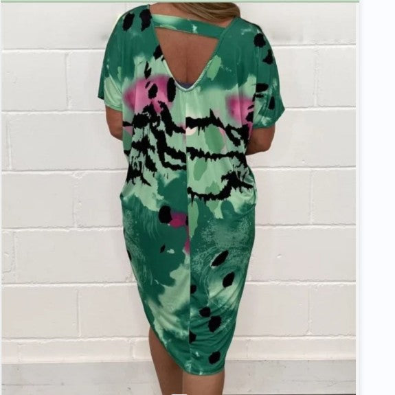 Louisa™ - Leopard Print Loose Casual Dress