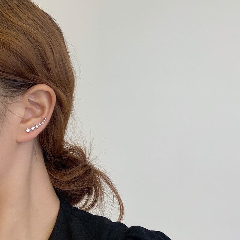Océane™ - Seven sparkling stars earrings