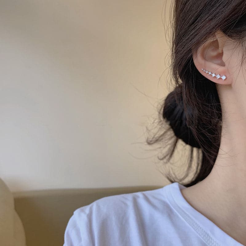Océane™ - Seven sparkling stars earrings