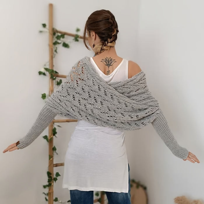 Alyssa™ - Bohemian Knit Shawl - Flattering and Comfortable