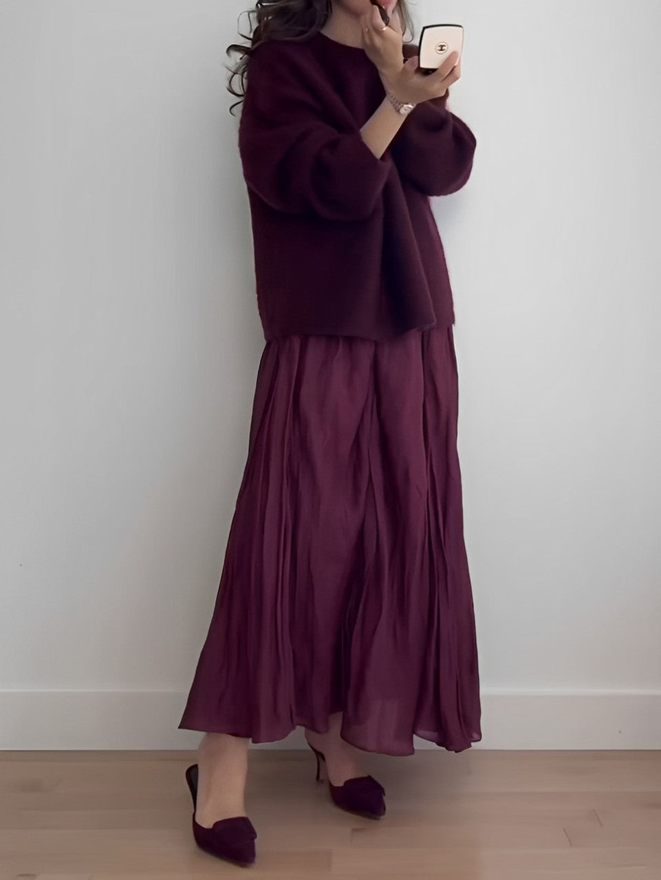 Mirjam™ - Mohair Blend Oversized Sweater and Skirt Set