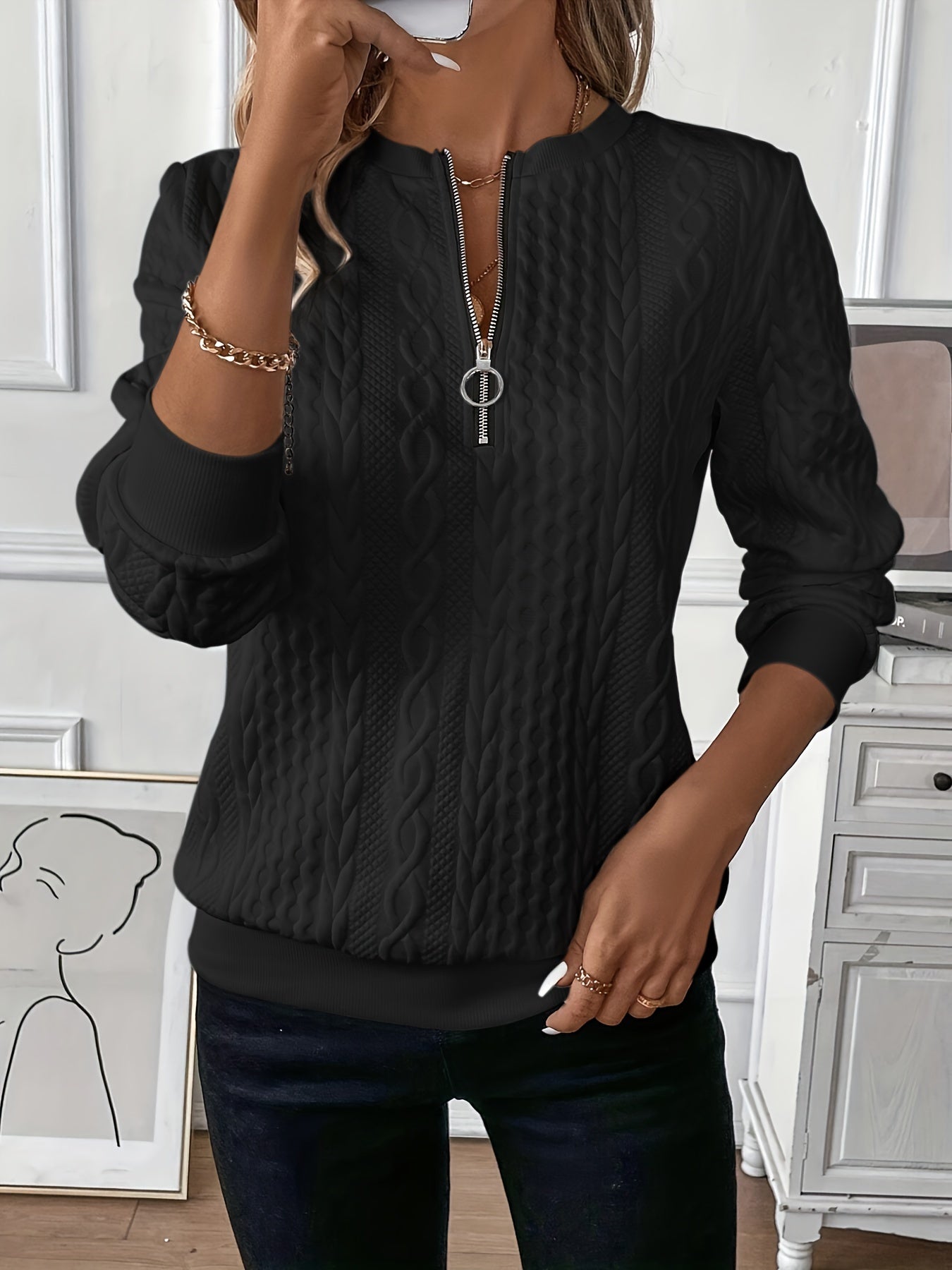 Kimberly™ - Sweater with Zipper