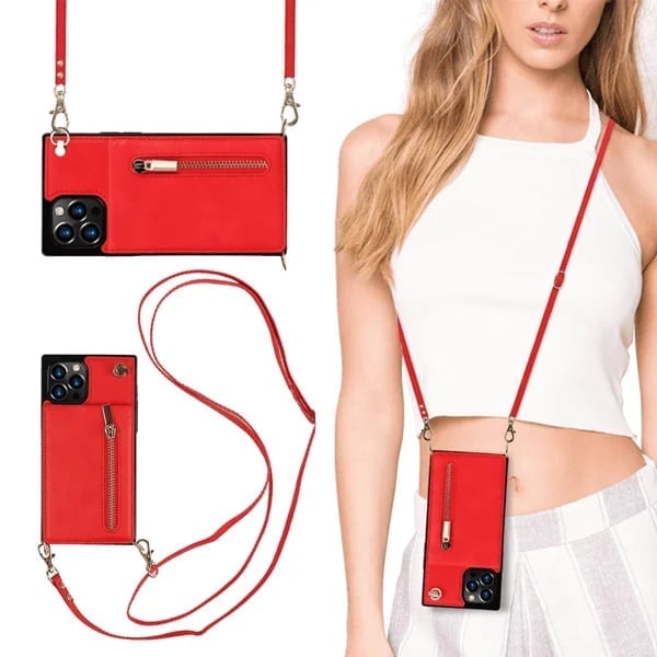 Angélique™ - iPhone case with cord and card holder