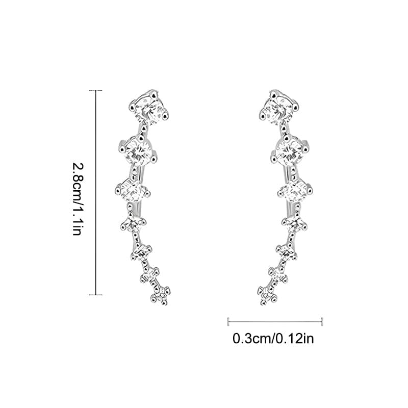 Océane™ - Seven sparkling stars earrings