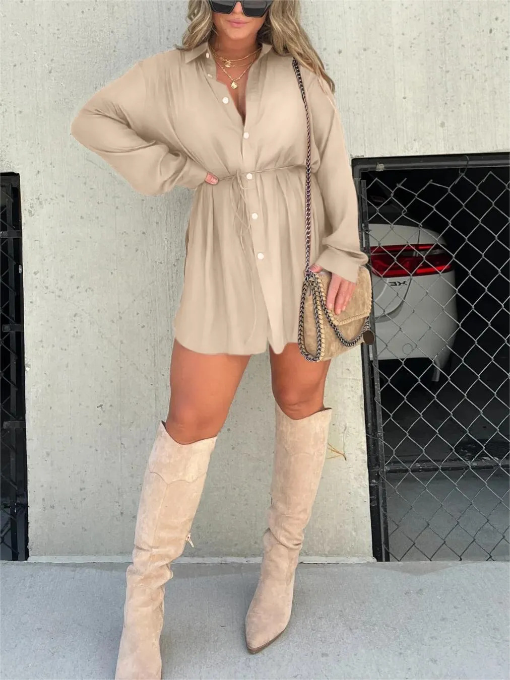 Demi™ - Trendy Satin Short Jumpsuit