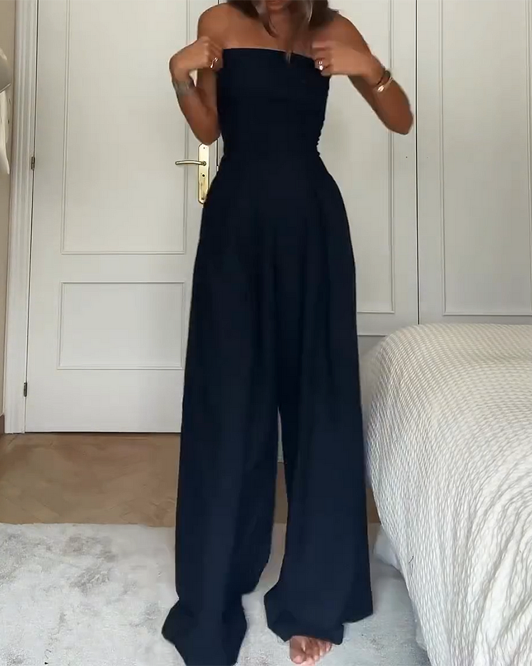 Marta™ - Elegant Off-Shoulder Jumpsuit