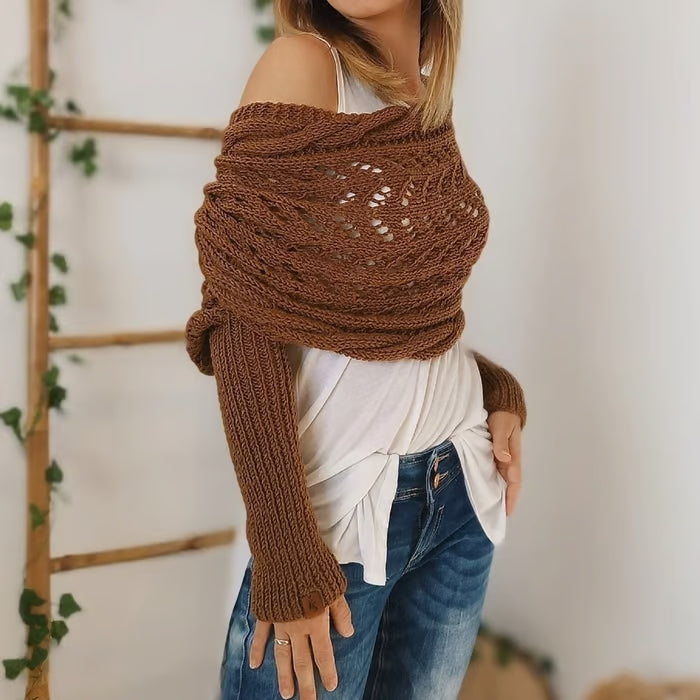 Alyssa™ - Bohemian Knit Shawl - Flattering and Comfortable