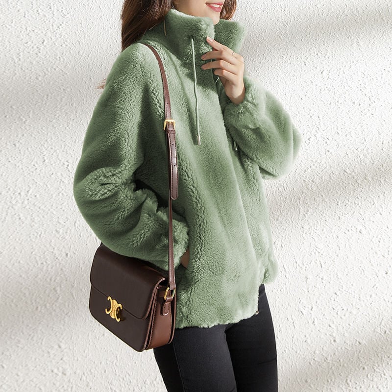 Lune™ - Quilted Stand-Up Collar Coat