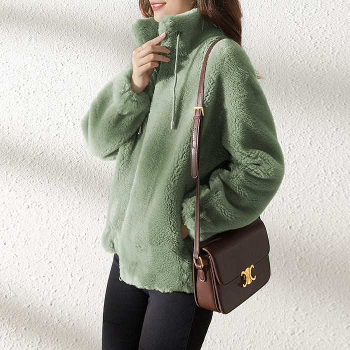 Lune™ - Quilted Stand-Up Collar Coat
