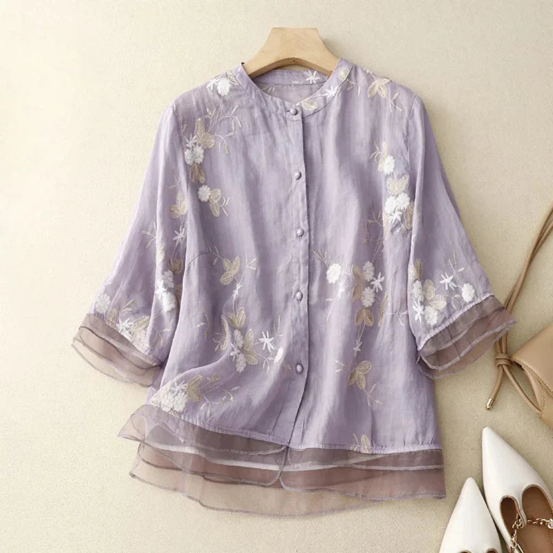 Lauri™ - Embroidered Blouse