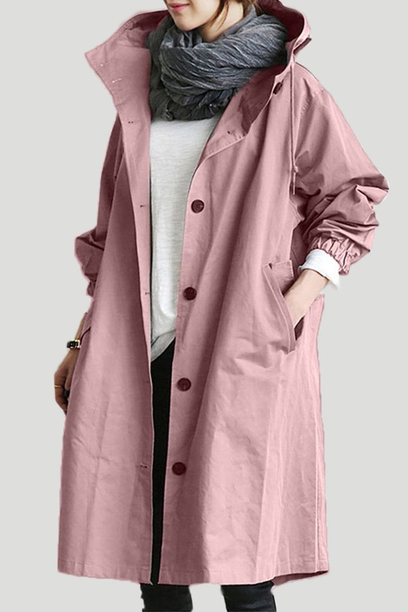 Henriette™ - Elegant women's long cardigan with collar and pockets