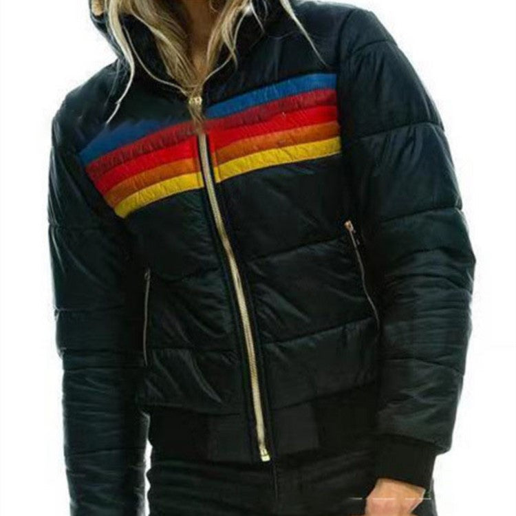 Monique™ - Doudoune d'hiver pour femme avec capuche et poches surdimensionnées