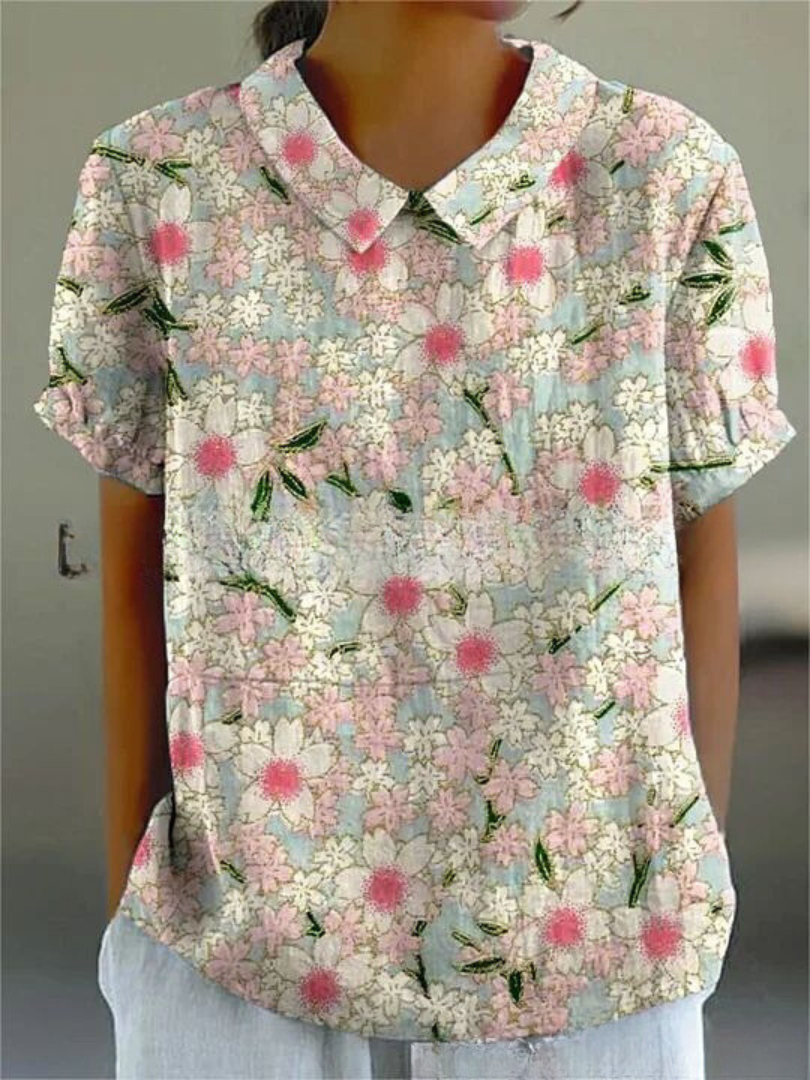 Ombeline™ - Elegant floral shirt