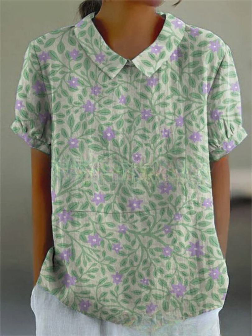 Ombeline™ - Elegant floral shirt
