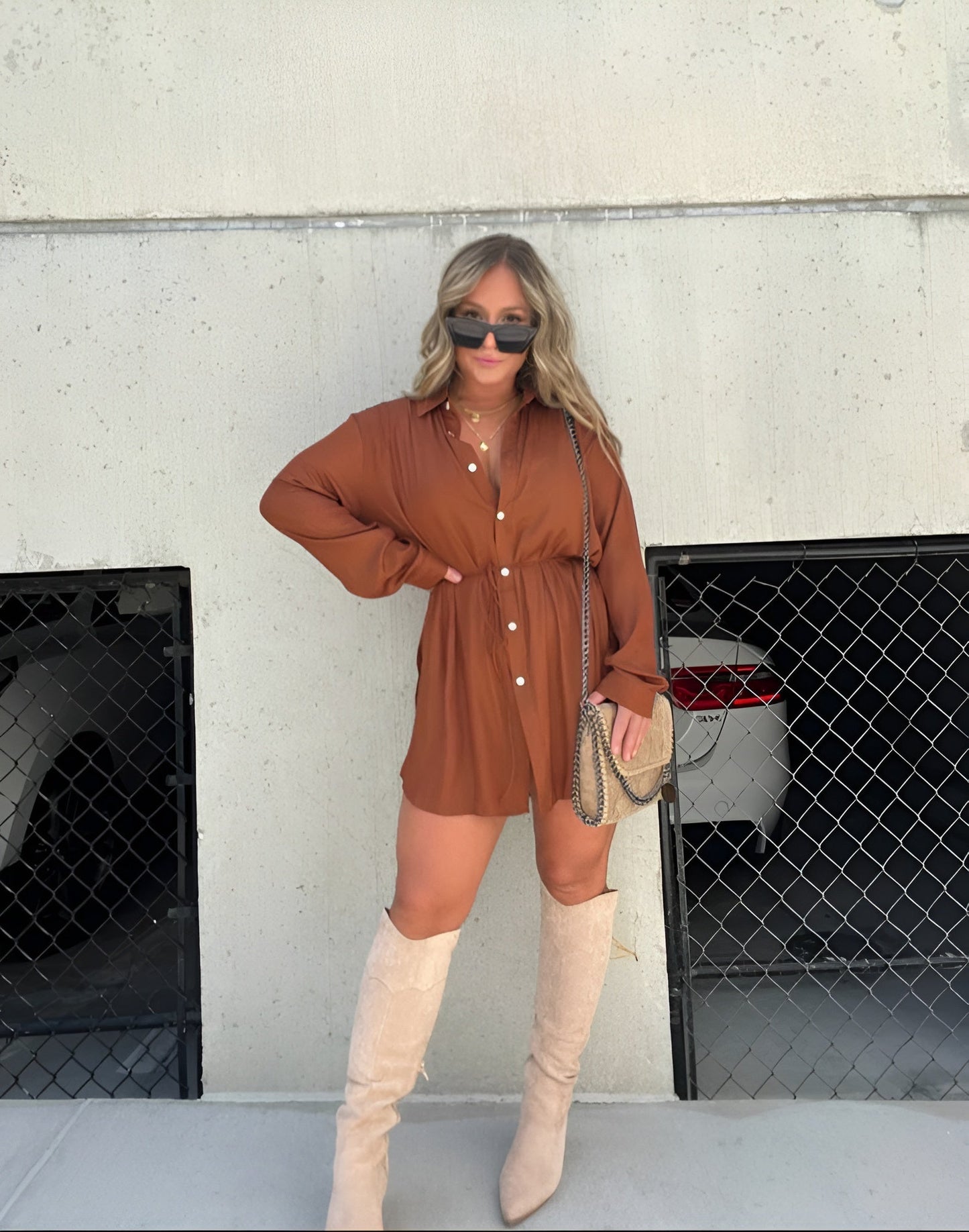 Demi™ - Trendy Satin Short Jumpsuit