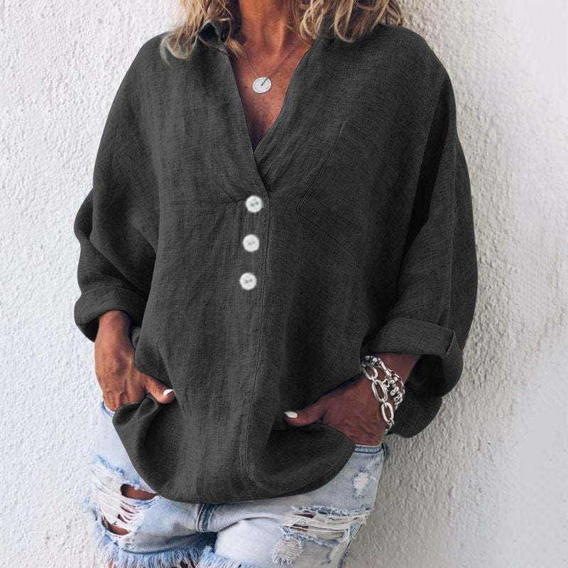 Maeve™ - Elegant cotton and linen sweater