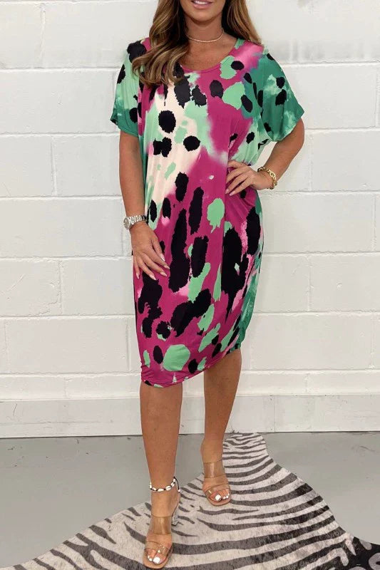 Louisa™ - Leopard Print Loose Casual Dress