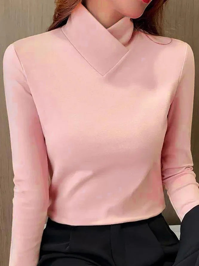 Melanie™ - Elegant Mock Neck Sweater