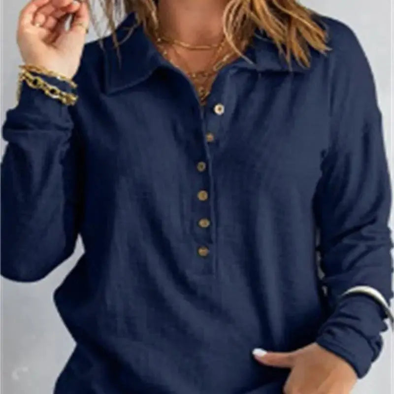 Marlène™ - Women's Comfortable V-Neck Cotton Shirt