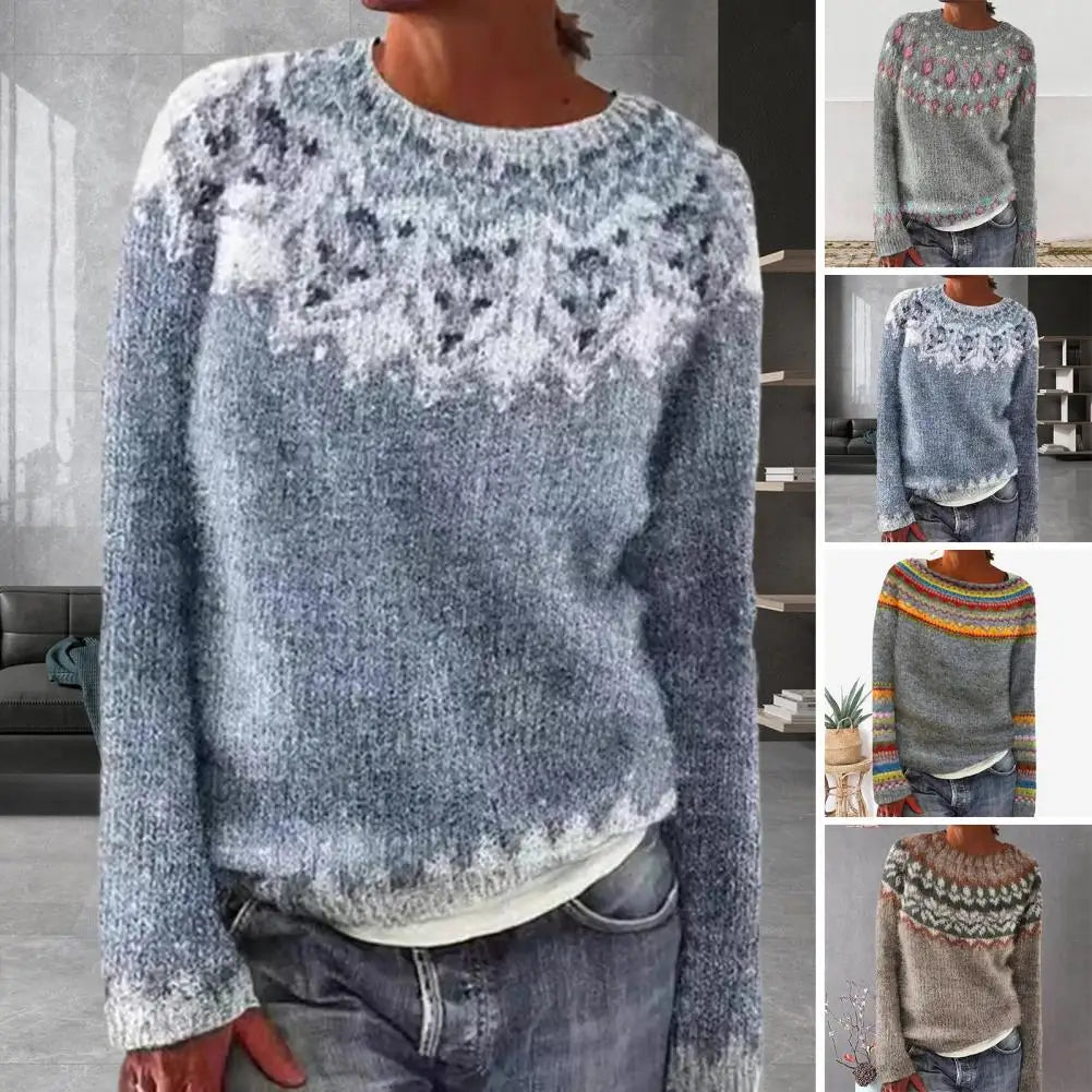 Nathalie™ - Chic striped sweater for fall-winter