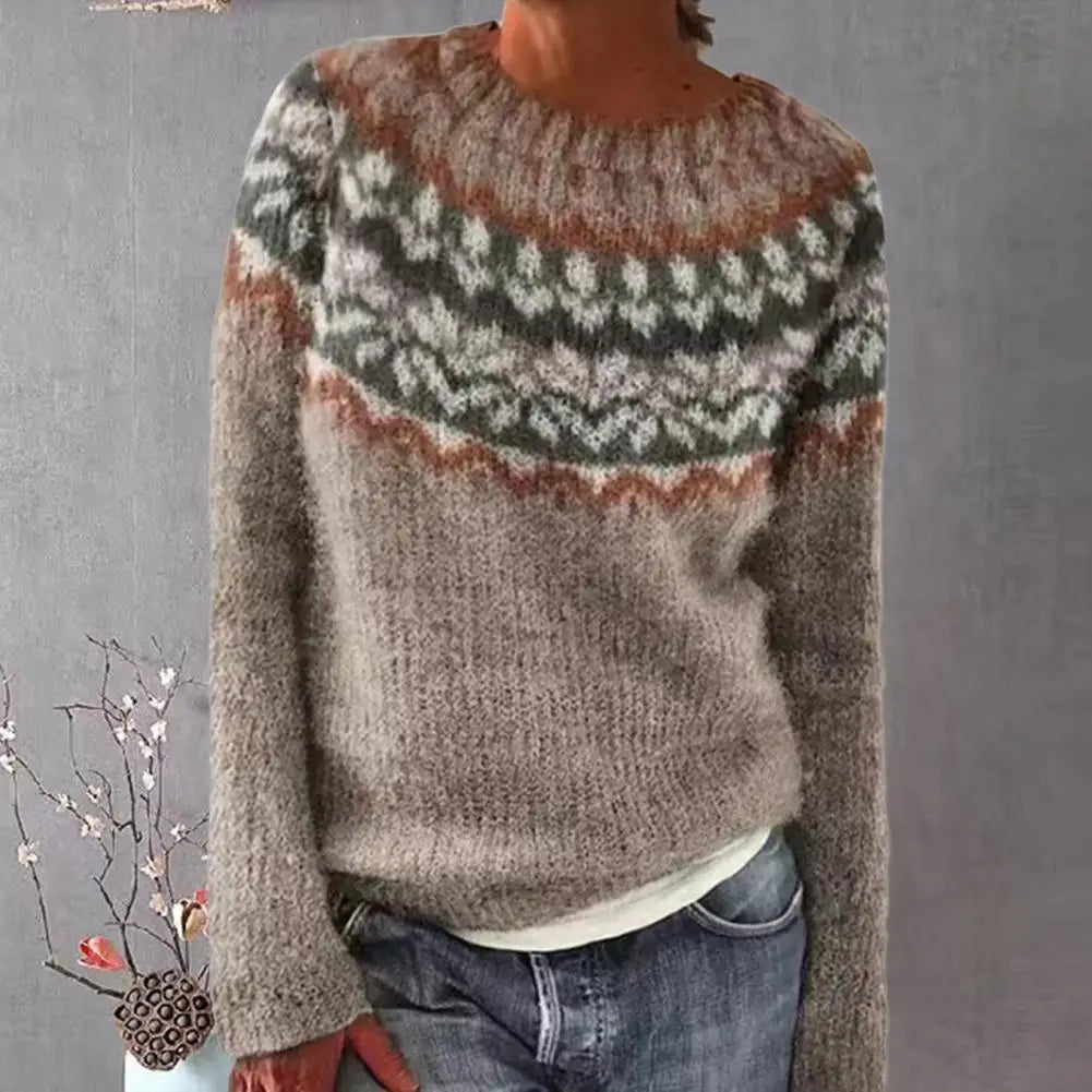 Nathalie™ - Chic striped sweater for fall-winter