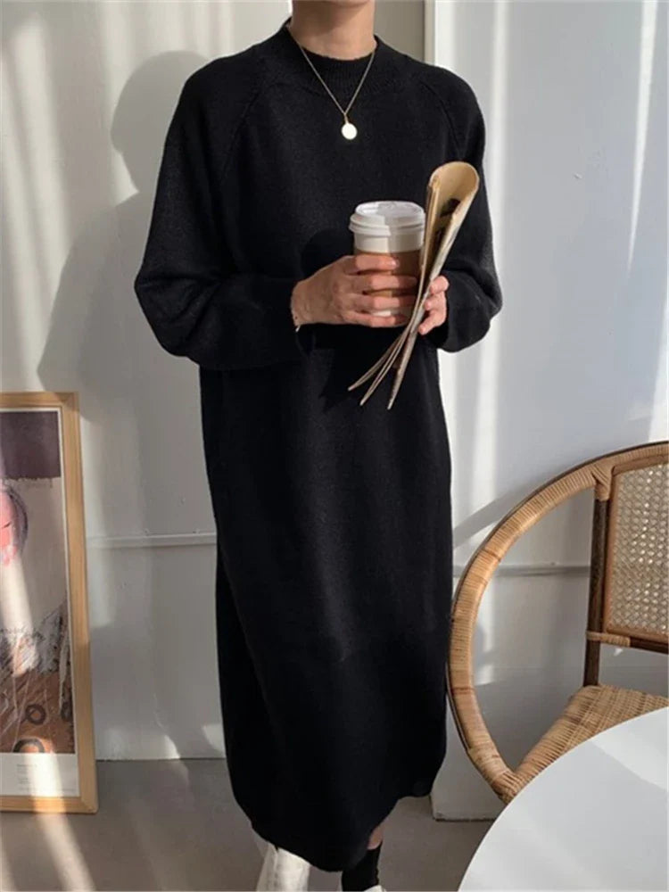 Calixte™ - Women's Casual Crew Neck Knitted Maxi Dress