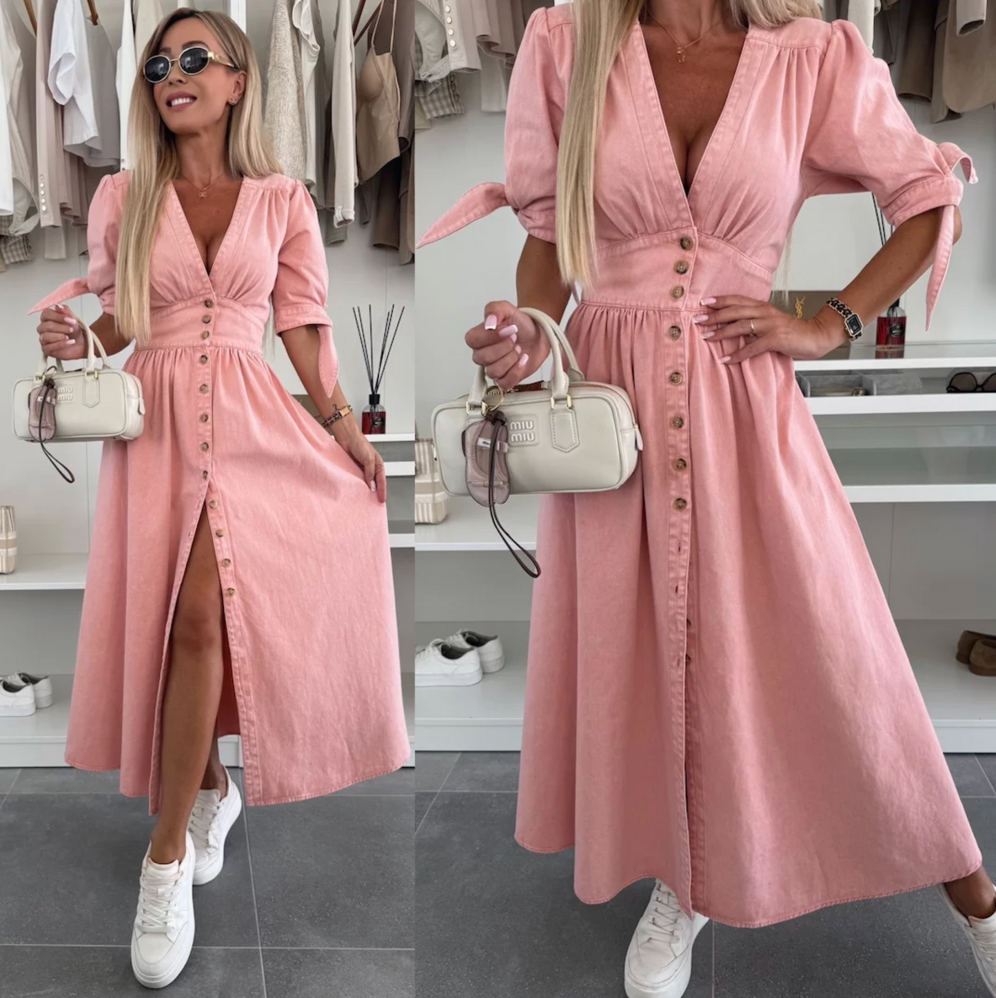 Vera™ - Radiant Denim Dress