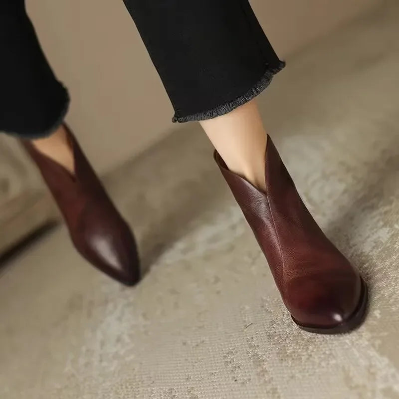 Lorine™ - Chic and Comfortable Leather Chelsea Boots