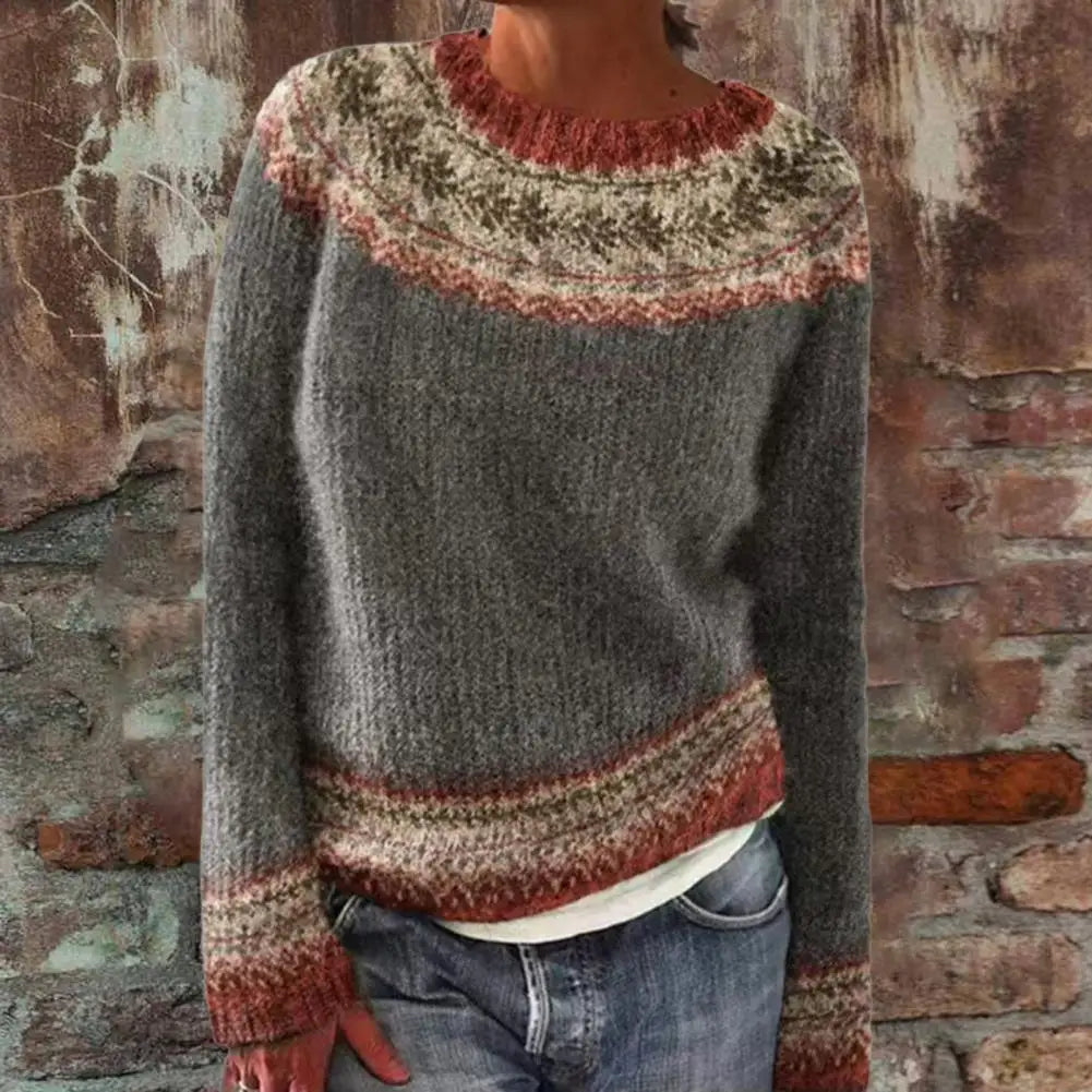 Nathalie™ - Chic striped sweater for fall-winter