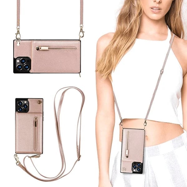 Angélique™ - iPhone case with cord and card holder