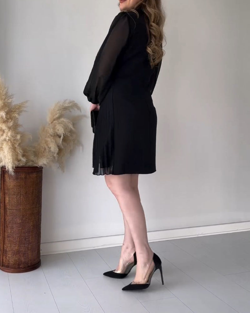 Noella™ - Festive dress with gold buckle