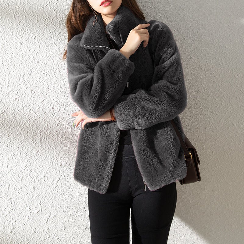 Lune™ - Quilted Stand-Up Collar Coat