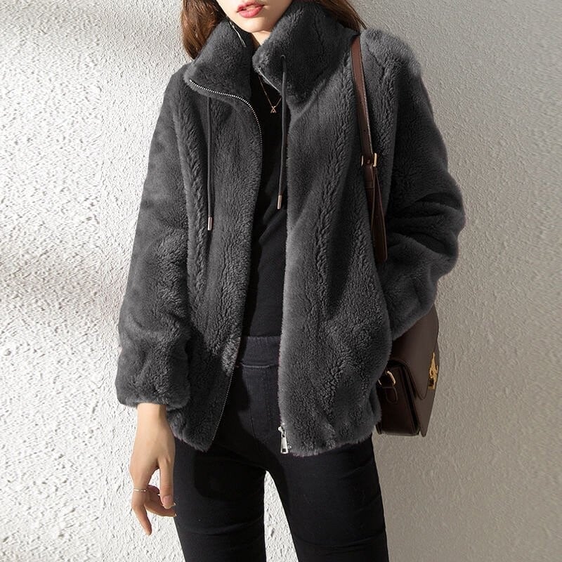 Lune™ - Quilted Stand-Up Collar Coat