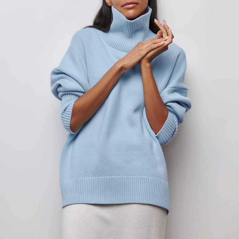 Micheline™ - Chic Sweater with Ribbed Pockets for Women