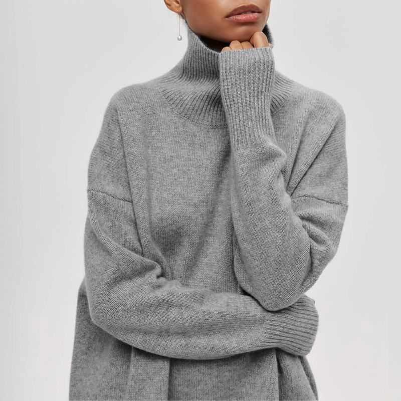 Micheline™ - Chic Sweater with Ribbed Pockets for Women
