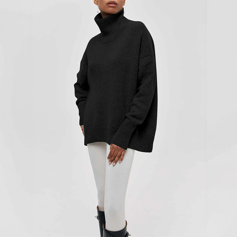 Micheline™ - Chic Sweater with Ribbed Pockets for Women