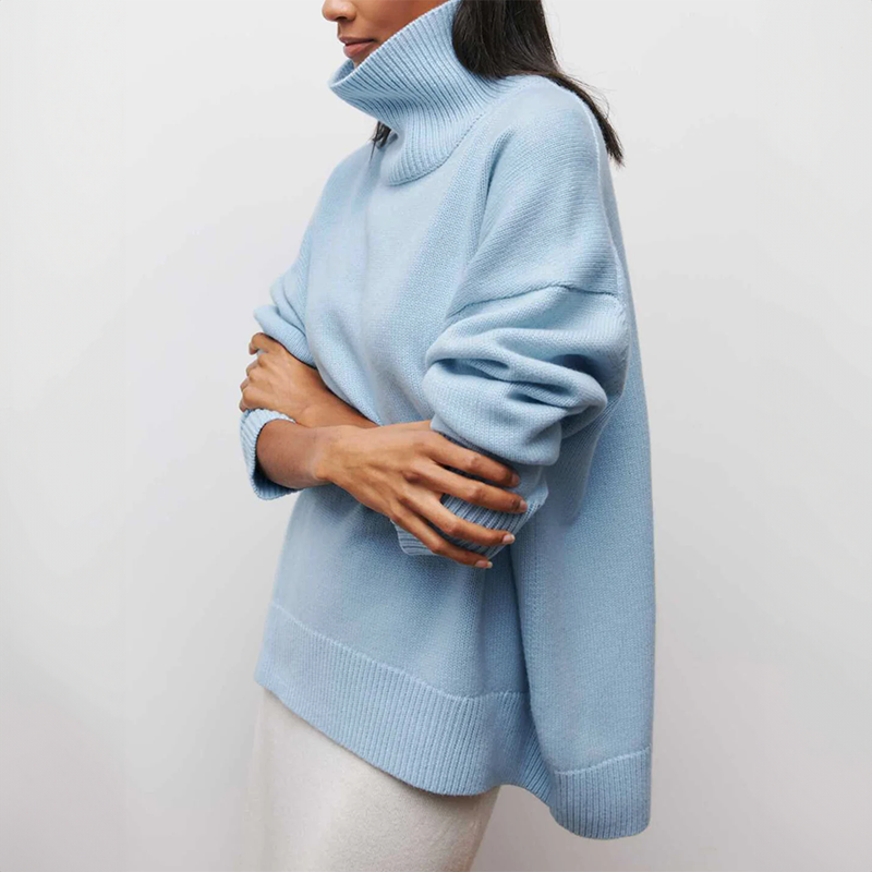 Micheline™ - Chic Sweater with Ribbed Pockets for Women