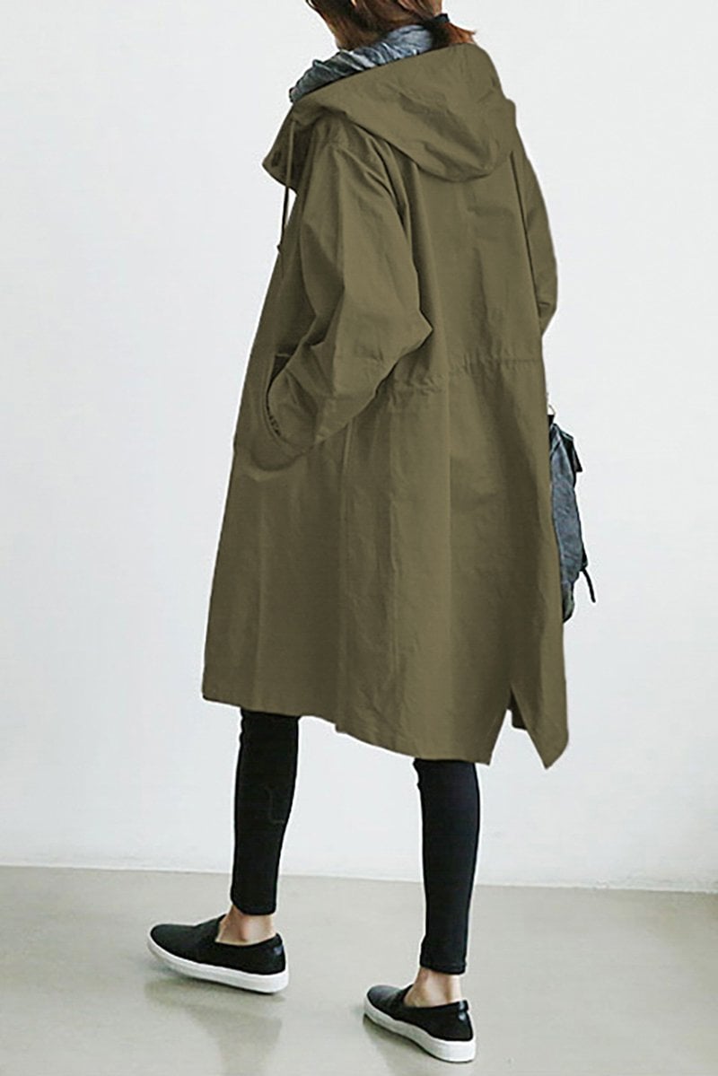 Henriette™ - Elegant women's long cardigan with collar and pockets