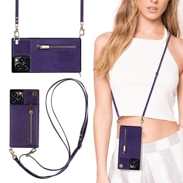 Angélique™ - iPhone case with cord and card holder