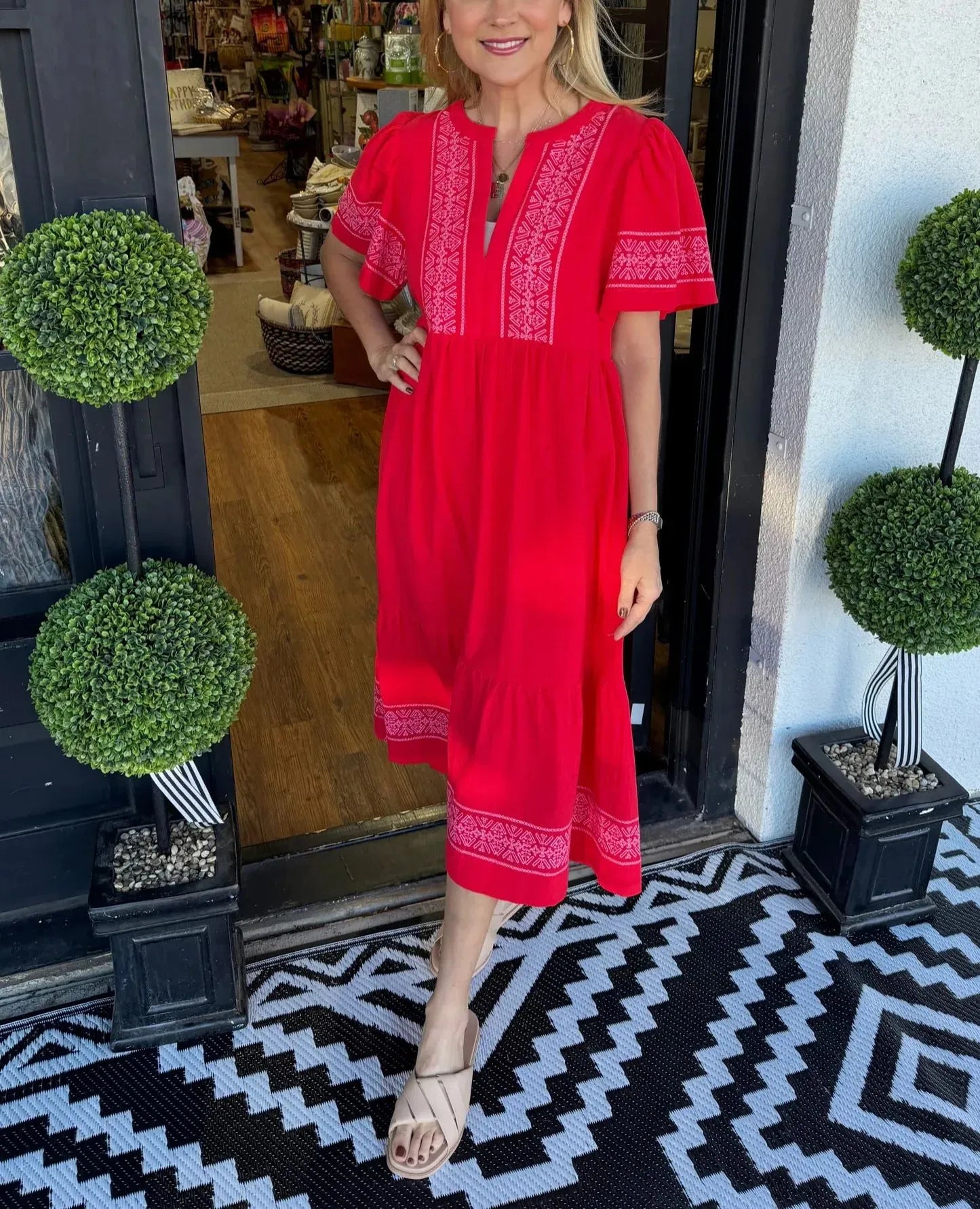 Noéa™ - Bohemian V-Neck Long Dress