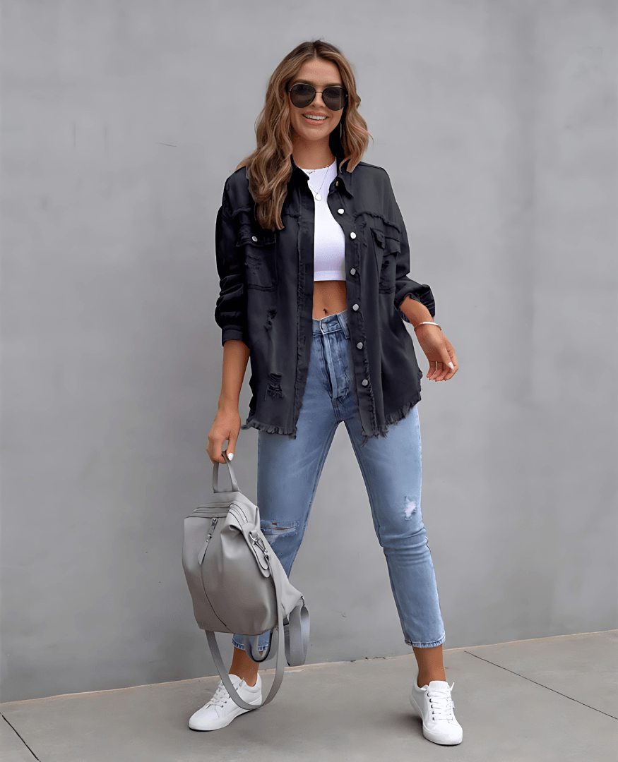 Justine™ - Harvenue Sunnystitch Denim Jacket