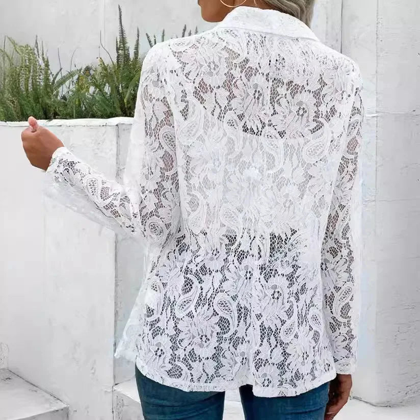 Félicie™ - Lace Elegance Light and Chic Blazer