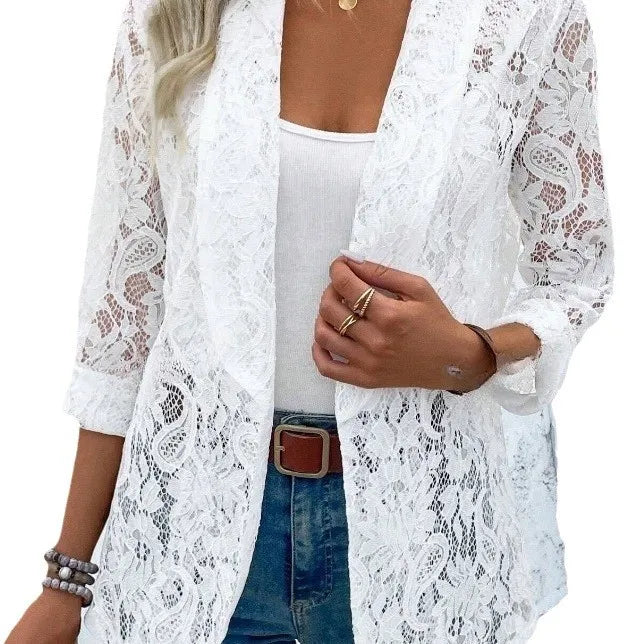 Félicie™ - Lace Elegance Light and Chic Blazer