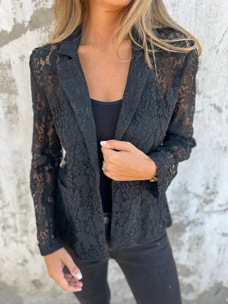 Félicie™ - Lace Elegance Light and Chic Blazer